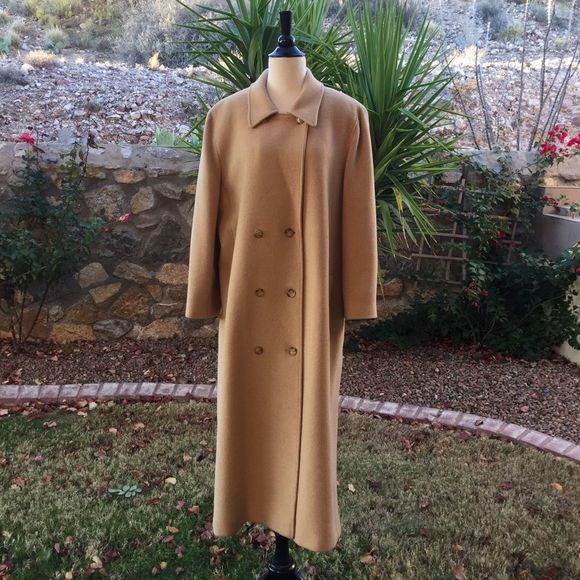 Katherine Kelly Camel Hair Coat Size 16